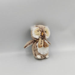 Doudou peuche hibou marron Puy du Fou