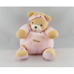 Doudou Ours rose Vichy Takinou