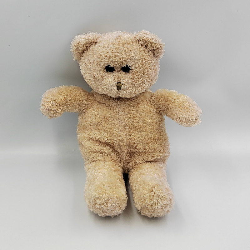 Doudou peluche ours beige