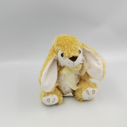 Doudou peluche lapin beige blanc KELLYTOYS