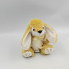 Doudou peluche lapin beige blanc KELLYTOYS