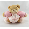 Doudou ours patapouf rose fleurs Lilirose Kaloo 25 cm