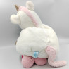 Doudou licorne blanche rose or Ma cachette à pyjama BABY NAT