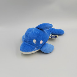 Doudou dauphin bleu MOTS D'ENFANTS