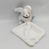 Doudou lapin beige blanc mouchoir Les Toudoux BABY NAT