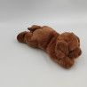 Doudou chiot chien marron couché MAX ET SAX