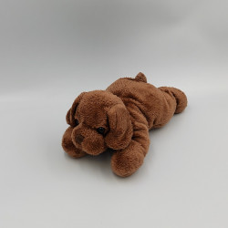 Doudou chiot chien marron couché MAX ET SAX