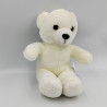 Peluche ours blanc Football DROIT AU BUT