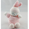 Doudou lapin rose avec bonnet GIPSY