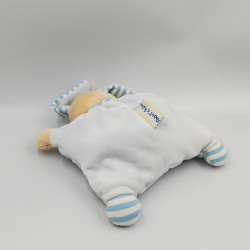 DOUDOU SEMI PLAT LAPIN BLEU BALLON BOUT'CHOU BOUTCHOU