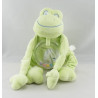 Doudou plat grenouille verte SUCRE D'ORGE