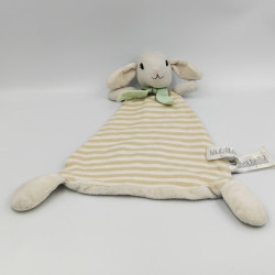 DOUDOU PLAT MOUTON BLANC RAYÉ BEIGE
