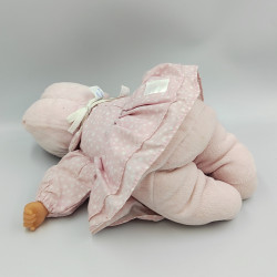 Doudou bébé poupée Baby Pouce robe rose coeurs COROLLE 2004