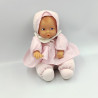 DOUDOU BÉBÉ POUPÉE BABY POUCE ROBE ROSE VICHY COROLLE