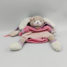 Doudou et compagnie marionnette chien blanc rose mauve Noopette