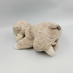 Doudou peluche marionnette mouton beige BUKOWSKI