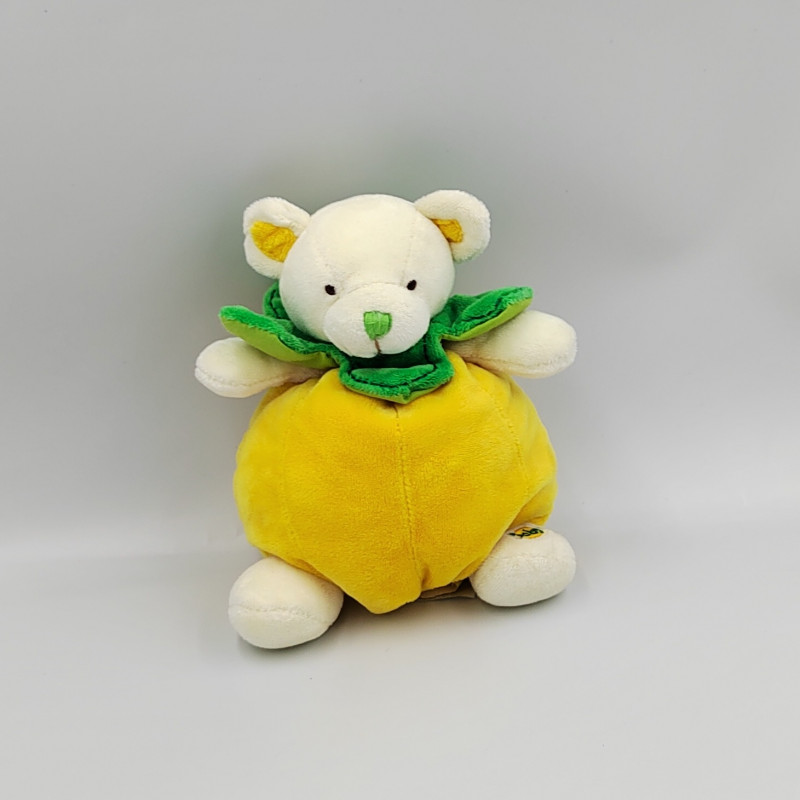 Doudou ours jaune ananas BABY NAT