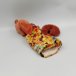 Doudou marionnette écureuil la grande famille MOULIN ROTY