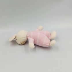 DOUDOU LAPIN BLANC ROSE BABYSUN