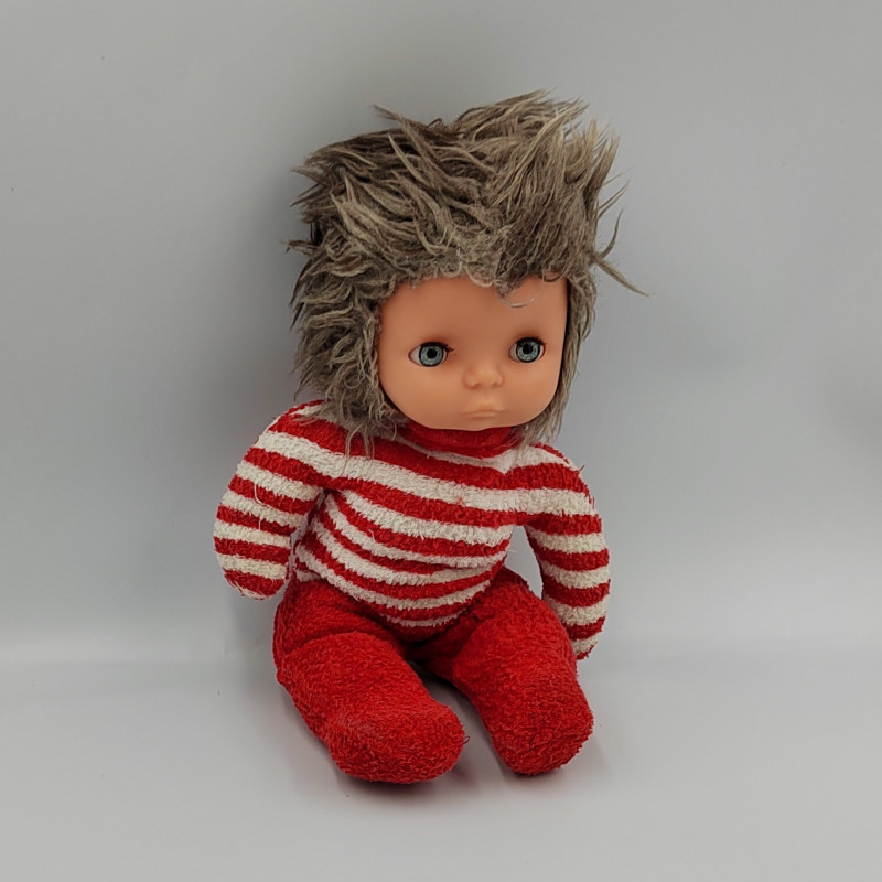 Ancienne poupée rouge rayé BOULGOM