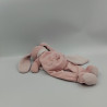 Doudou pantin lapin rose blanc mouchoir Layette BABY NAT