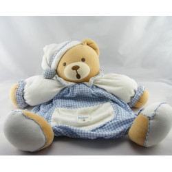 Doudou ours vichy bleu KALOO 