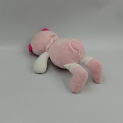 Doudou chat rose blanc arc en ciel TOM & KIDDY TOMKIDS