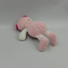Doudou chat rose blanc arc en ciel TOM & KIDDY TOMKIDS