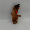 Doudou cerf renne elan marron nez rouge