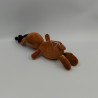 Doudou cerf renne elan marron nez rouge