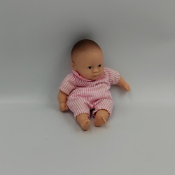 Poupée poupon bébé tenue rayé rose COROLLE 2009