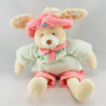 Doudou lapin bleu avec carotte JOLLYBABY
