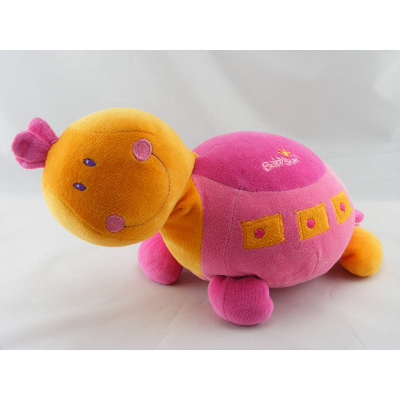 Protége cou doudou tortue rose orange BABYSUN