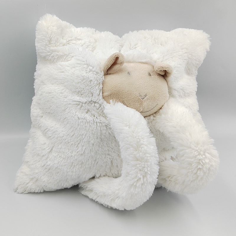 DOUDOU PELUCHE MOUTON BLANC ATMOSPHERA