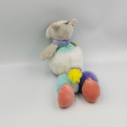 Doudou et compagnie hippopotame gris bleu blanc vert Tropicool