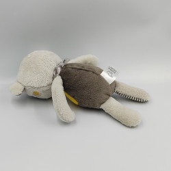 Doudou ours gris jaune soleil BABY CLUB