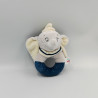 Doudou hochet éléphant gris blanc bleu Dumbo DISNEY BABY