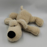 DOUDOU CHIEN COUCHÉ BEIGE NOUKIE