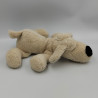 DOUDOU CHIEN COUCHÉ BEIGE NOUKIE