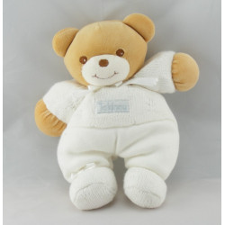 Doudou ours blanc laine bandeau TAKINOU