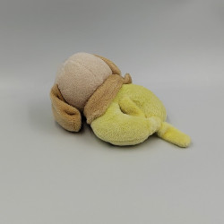 Doudou hochet chien jaune beige blanc EDDY TOYS