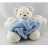 Doudou ours plume blanc bleu KALOO 1998