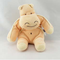 Doudou hippopotame orange SUCRE D'ORGE