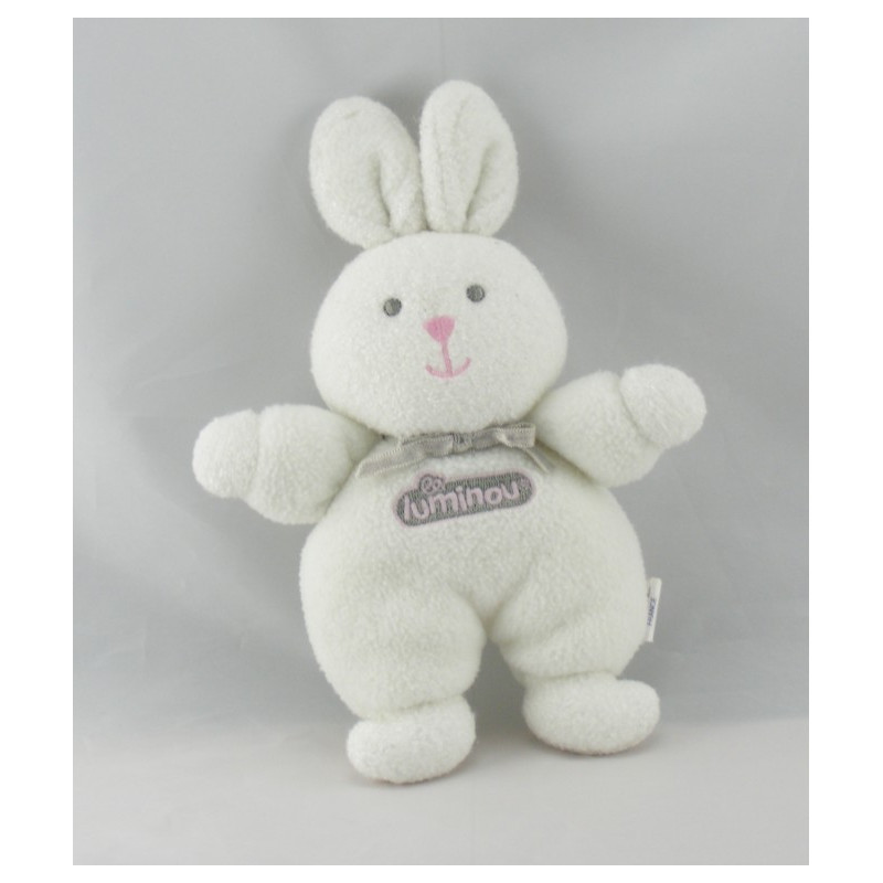 Doudou lapin blanc Luminou 