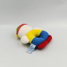 Doudou hochet clown blanc jaune bleu vert rouge CHICCO