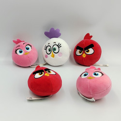 Lot de 5 minis peluches oiseaux ANGRY BIRDS Burger King