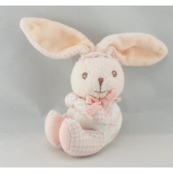 mini Doudou Lapin lilirose rose fleurs bandeau Kaloo