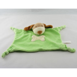 Doudou plat réversible bleu jaune hippopotame canard LILLIPUTIENS