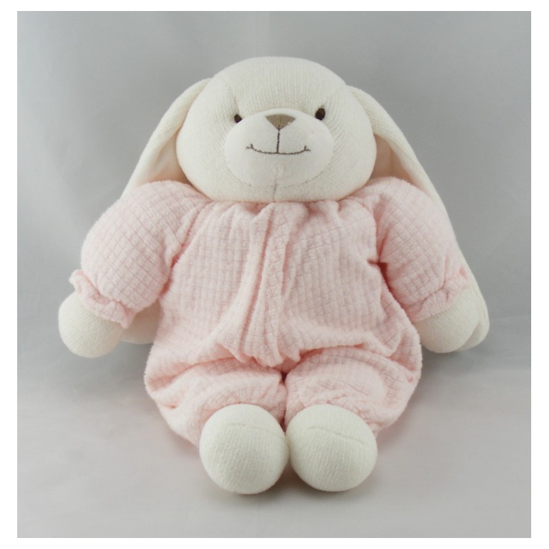 Doudou lapin blanc nounours