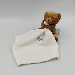 Doudou ours marron avec mouchoir Naturel Baby nat